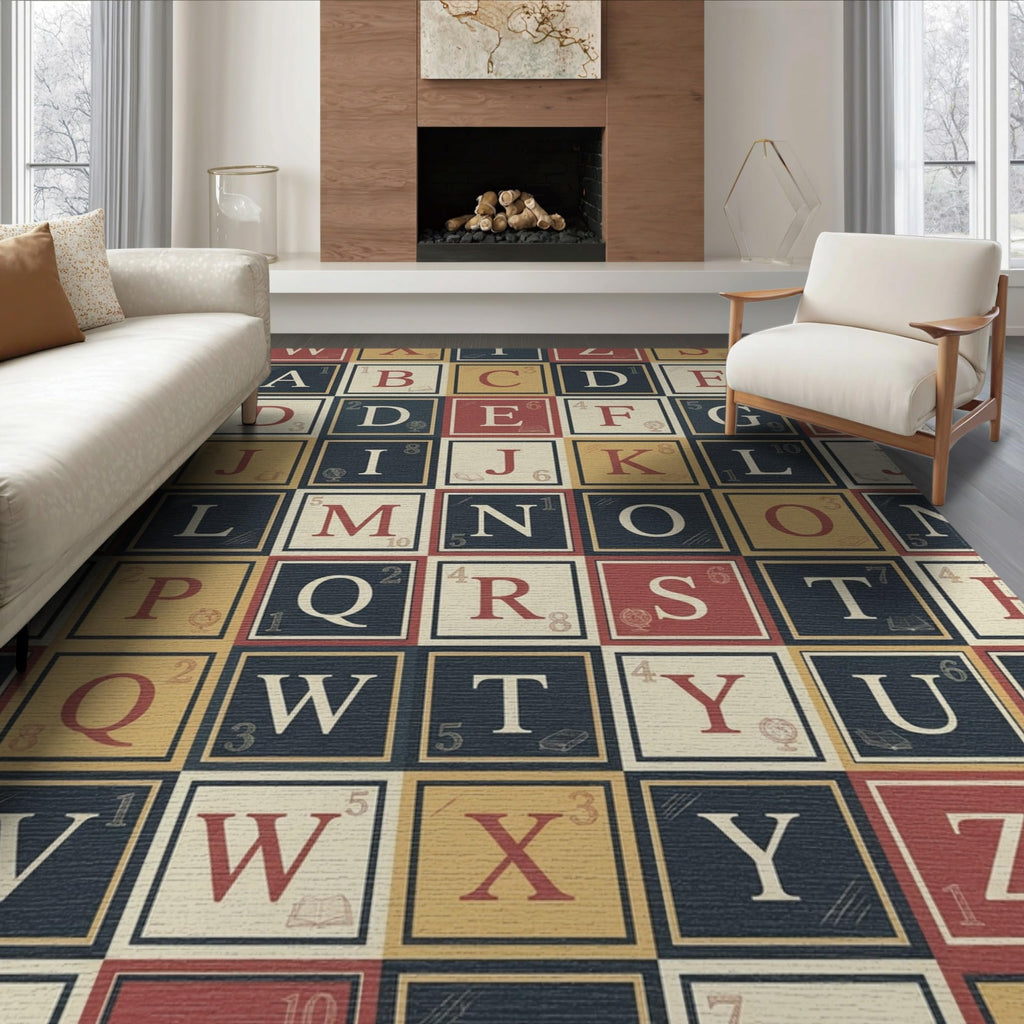 ODIKA Washable Non-Slip Stain-Resistant Area Rug