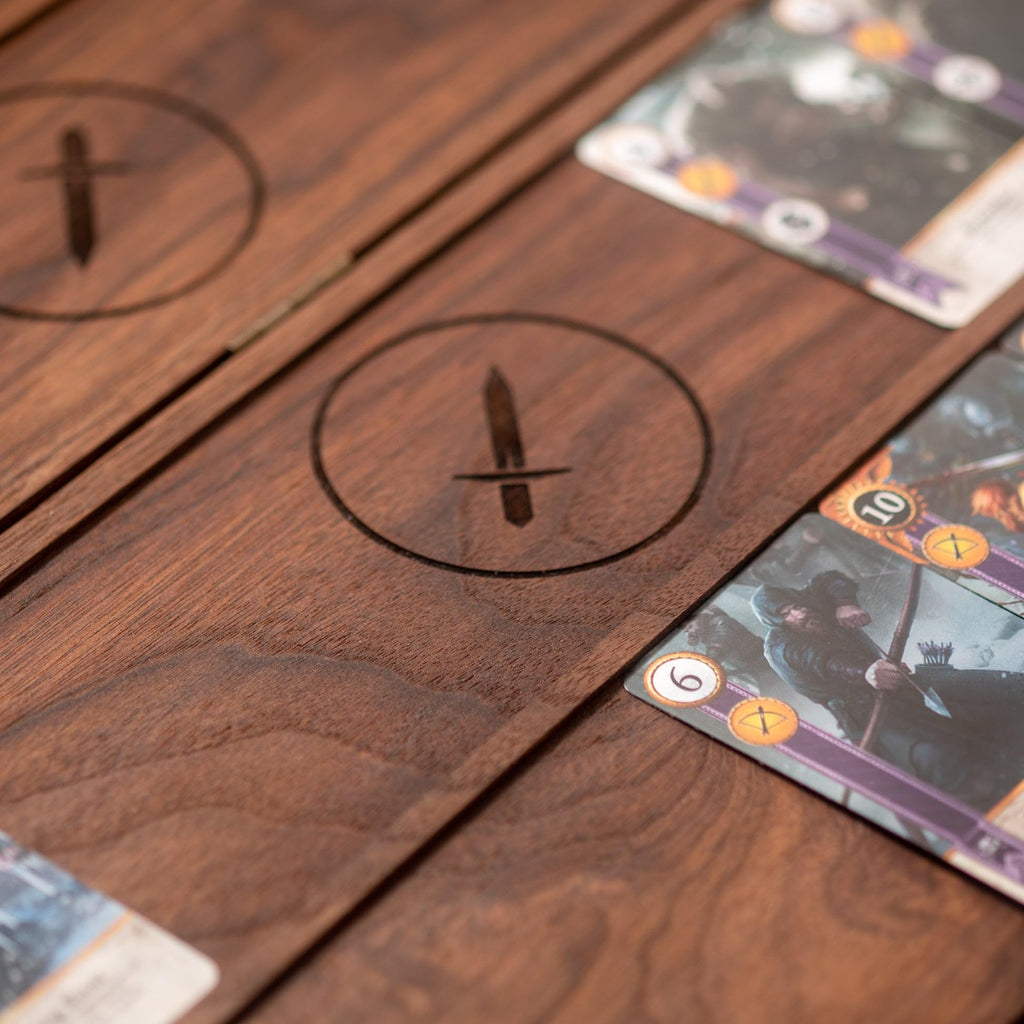 Gwent Black Walnut Board for The Witcher Card Game