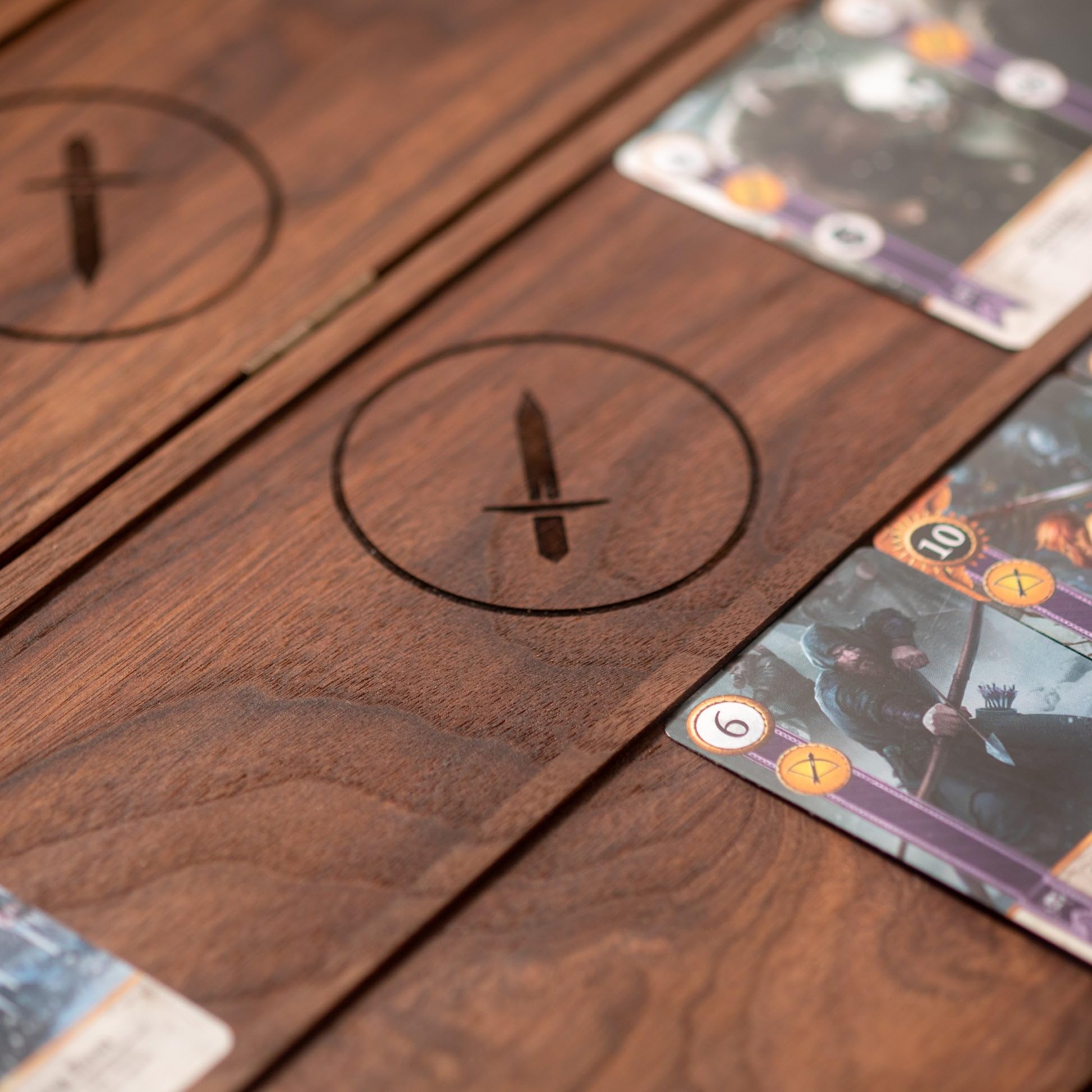Gwent Black Walnut Board for The Witcher Card Game