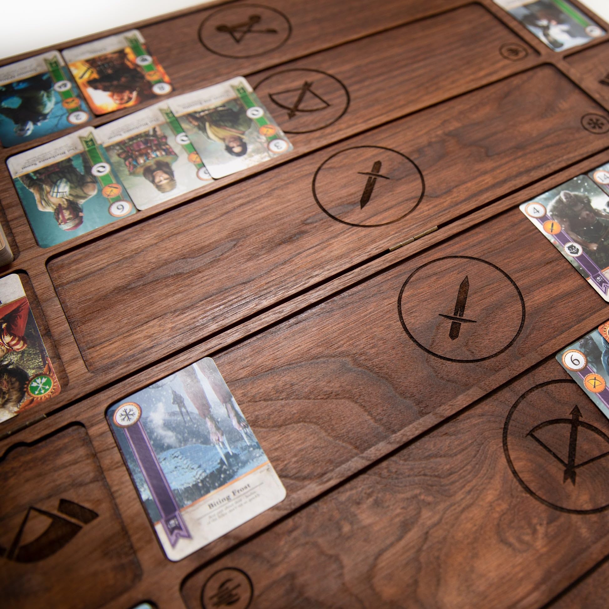 Gwent Black Walnut Board for The Witcher Card Game