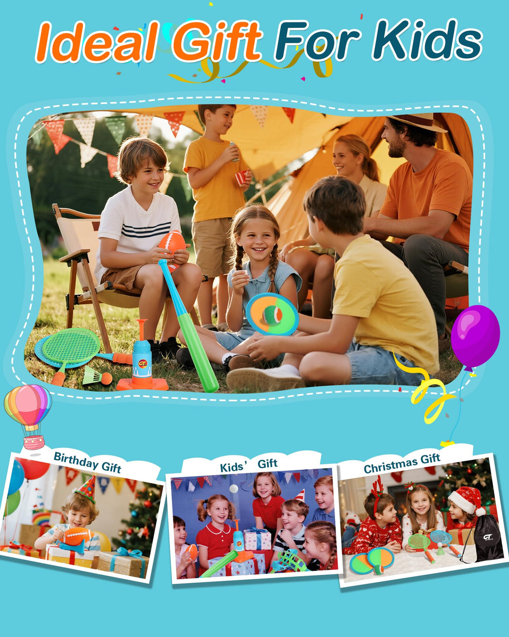 8-in-1 Backyard Sports Game Set for Kids Ages 4–8