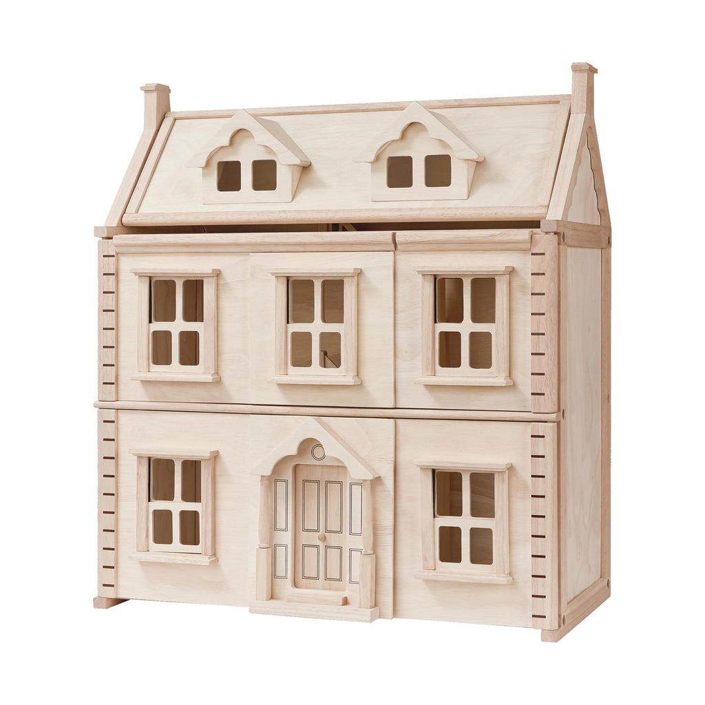 PlanToys Victorian Wooden Dollhouse Playset for Kids