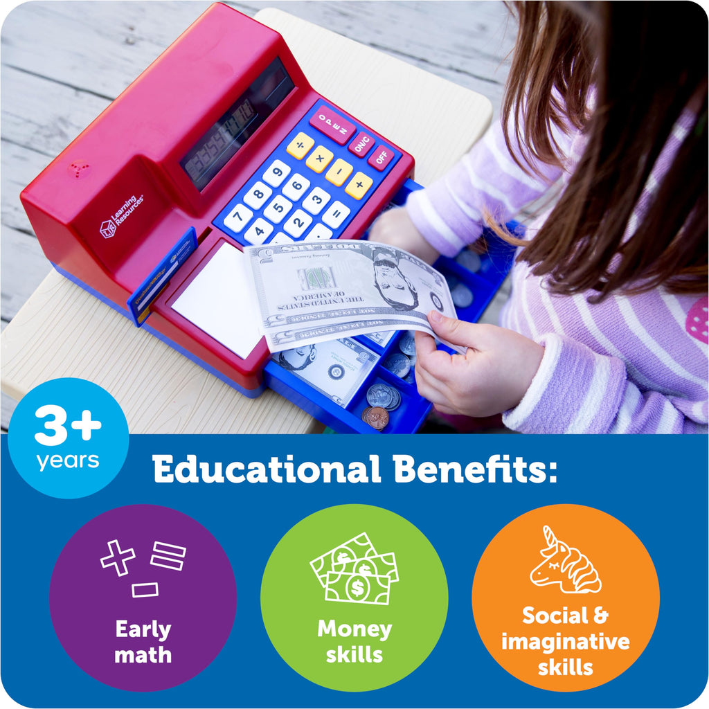 Learning Resources Pretend Play Calculator Cash Register