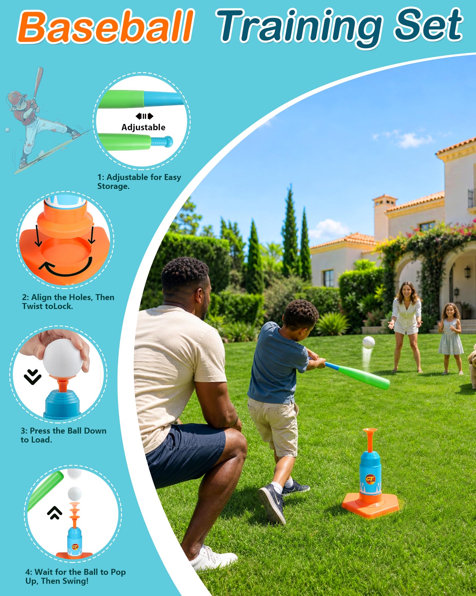 8-in-1 Backyard Sports Game Set for Kids Ages 4–8