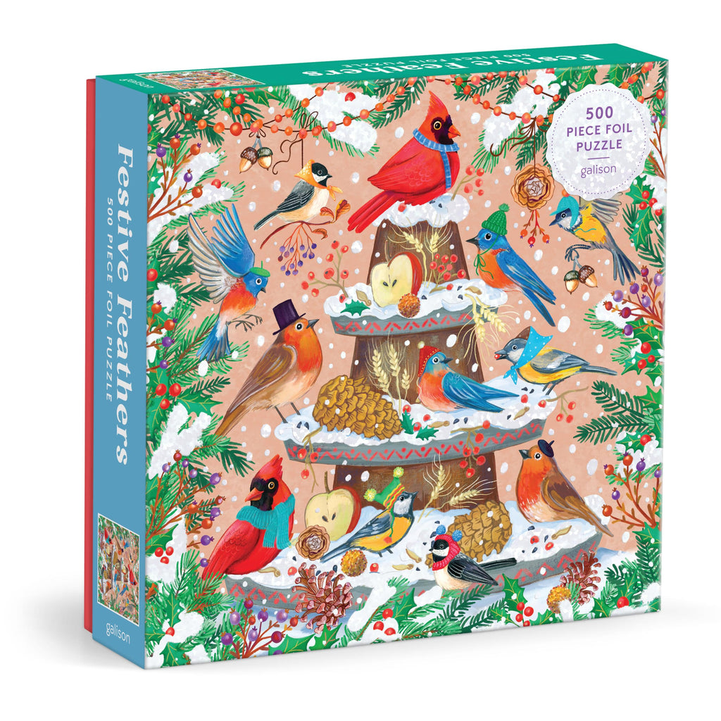 Galison Yuletide Village 500-Piece Festive Winter Puzzle