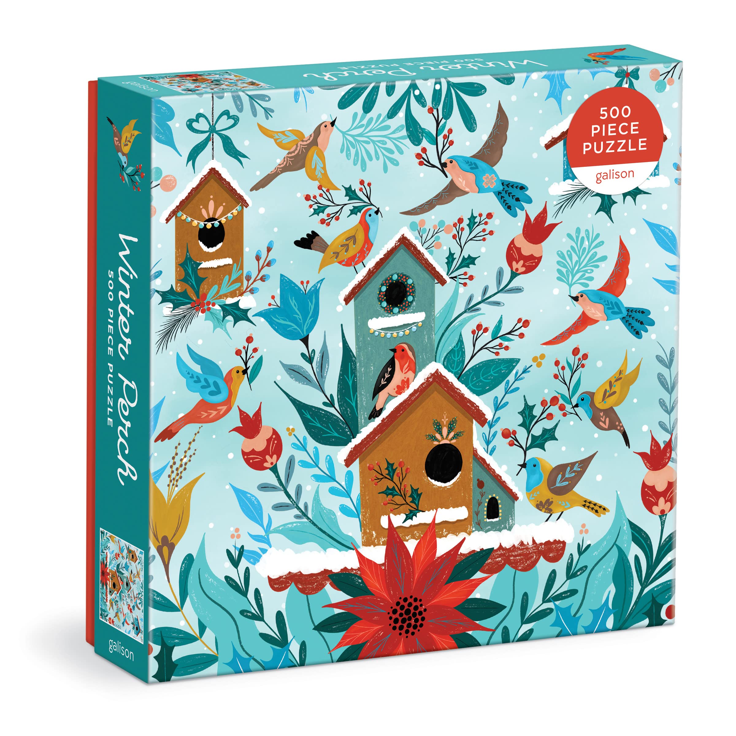 Galison Yuletide Village 500-Piece Festive Winter Puzzle