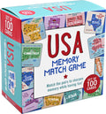 USA Memory Match Game with 100 Educational Cards