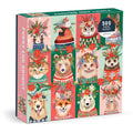 Galison Furry and Bright 500-Piece Holiday Pet Puzzle
