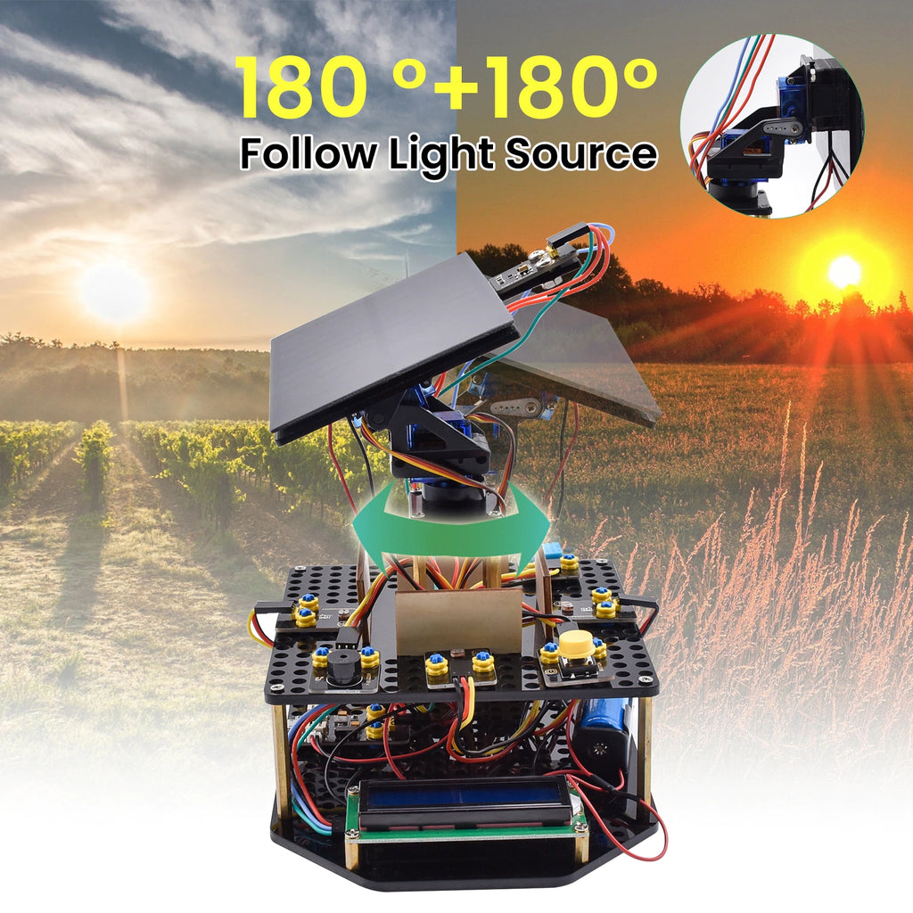KEYESTUDIO Solar Tracking Arduino Kit for Teens and Adults
